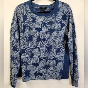 J crew  fine Knit linen long sleeve top